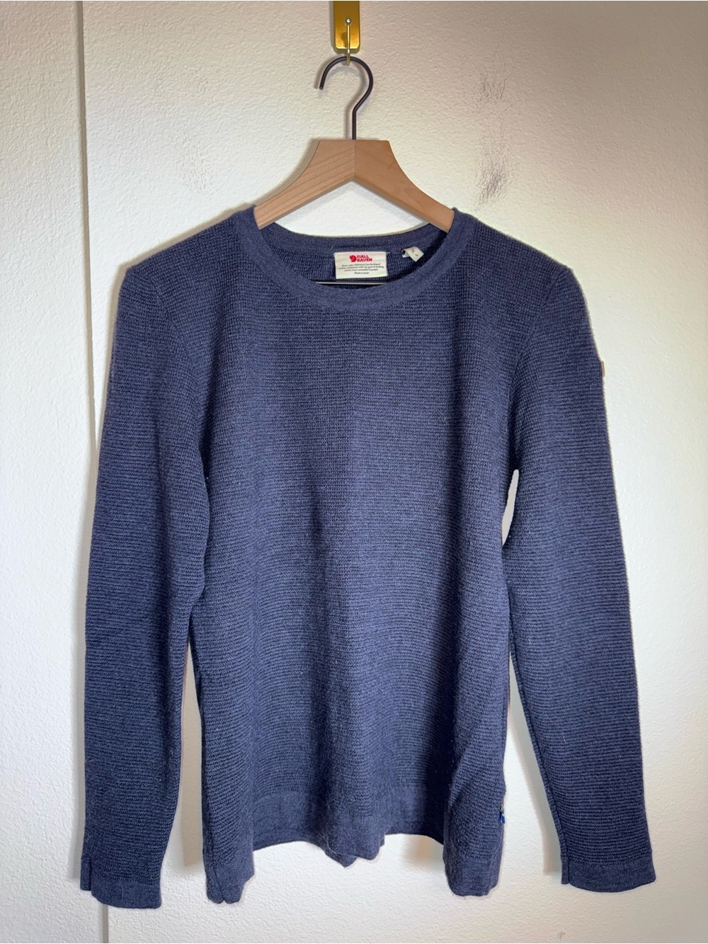 Women's Navy Knit Sweater - Classic Crew
